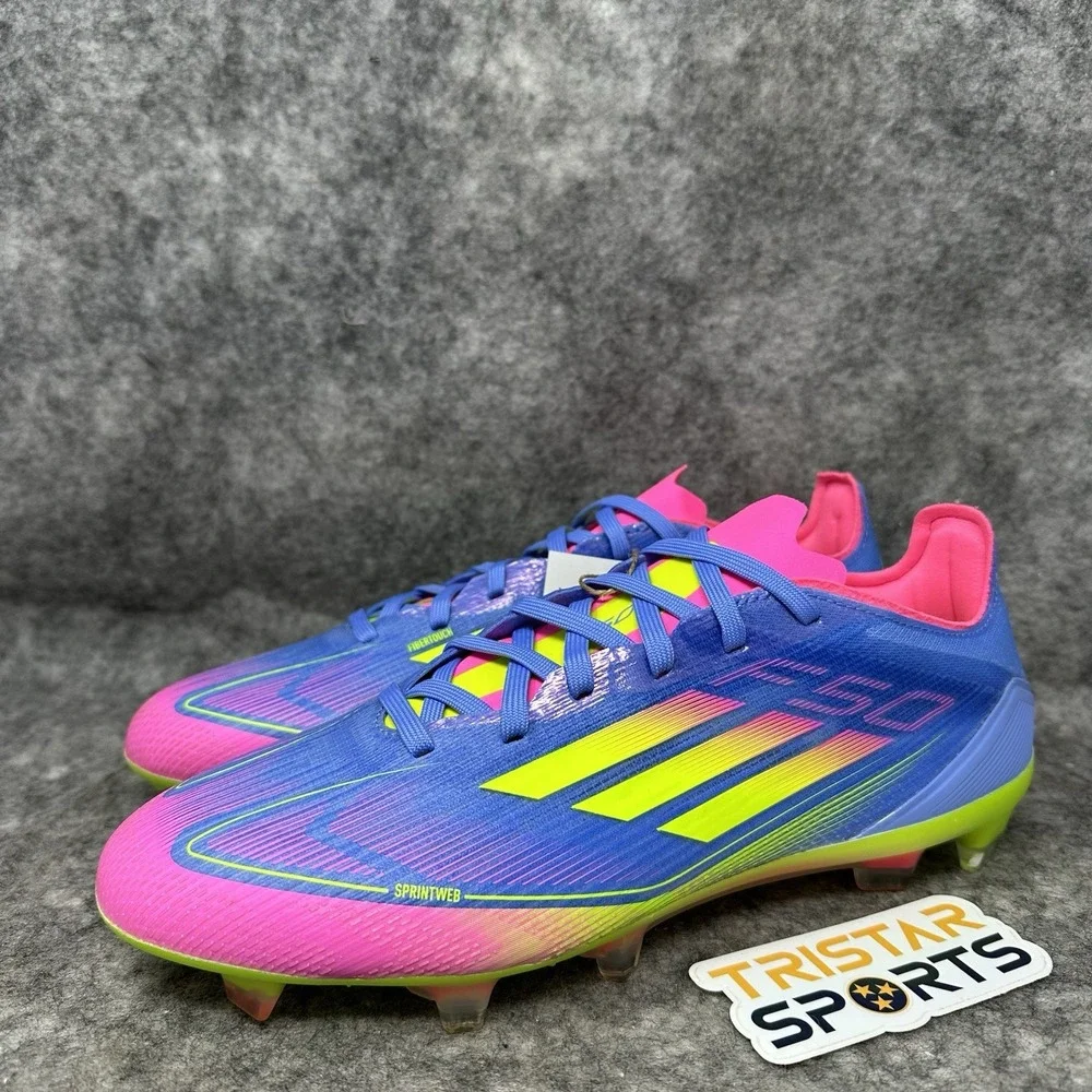 Adidas F50 Pro FG Soccer Cleats Mens Size 8.5 Blue Pink Celestial Victory IE1285